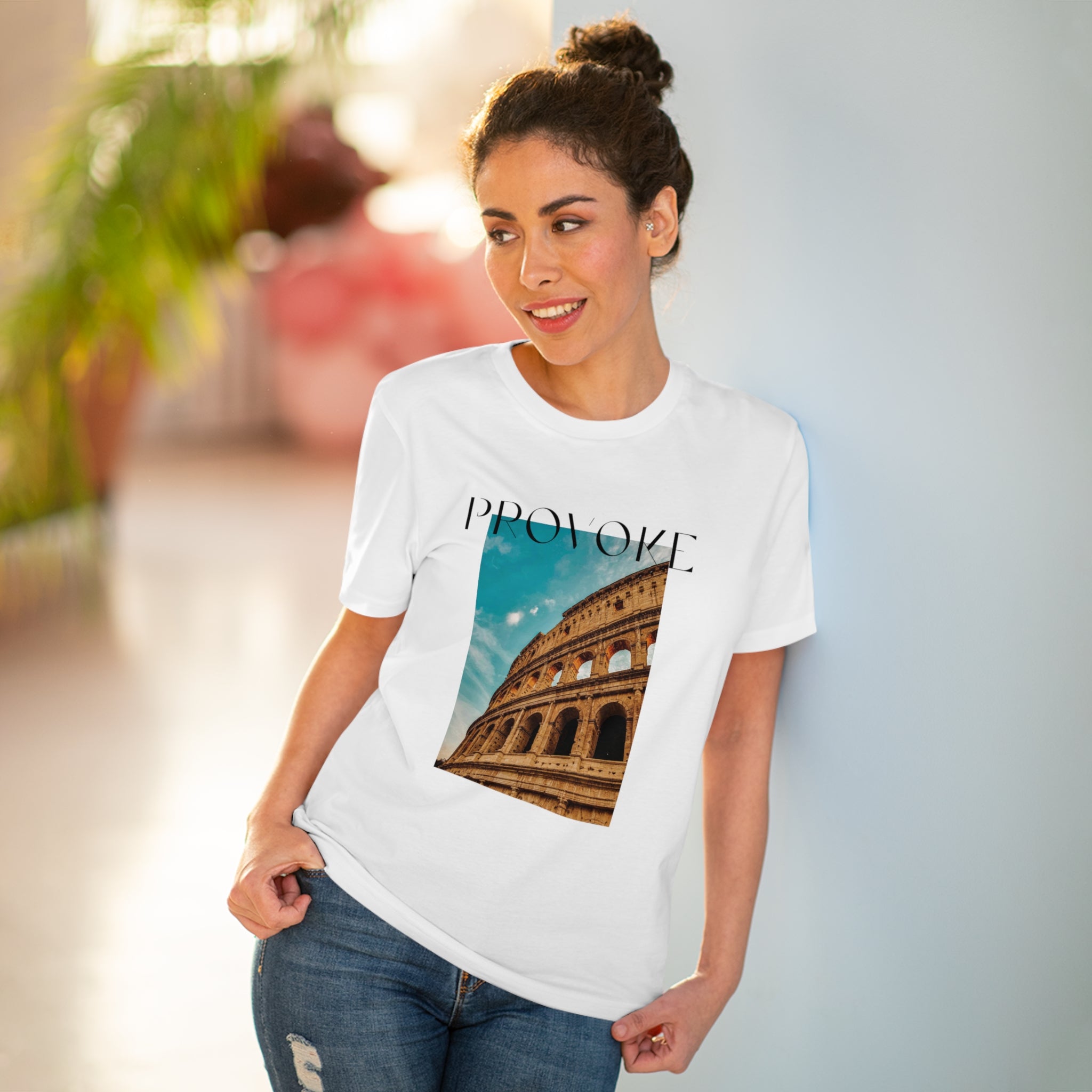 PROVOKE - ROMA COLOSSEUM ESSENTIALS UNISEX ORGANIC T-SHIRT