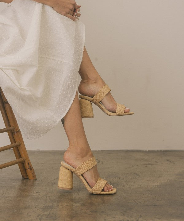 OASIS SOCIETY Kayla - Raffia Sandal Heel