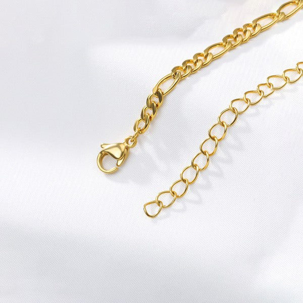 18K GOLD PLATED INITIAL LETTER ANKLET